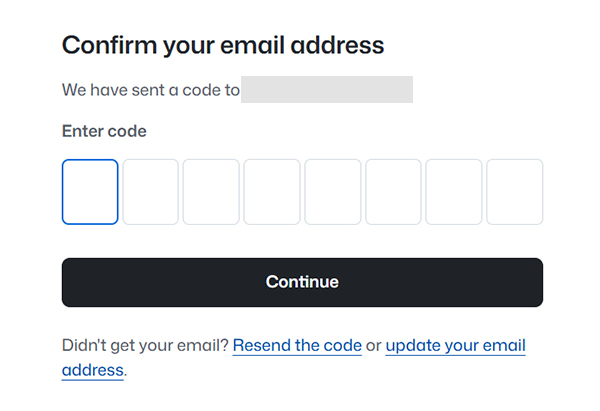 GitHubでアカウント作成する方法 ステップ7:登録したメールアドレス宛に、コードが送られてくる