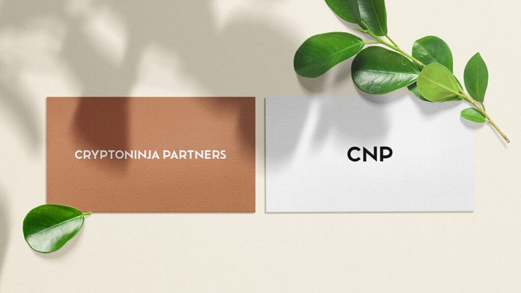 Cryptoninja Partnersのロゴ(バイブデザインのおもち制作)