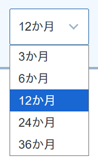 エックスサーバー契約・料金の支払い方法 ステップ5:契約期間を選択する