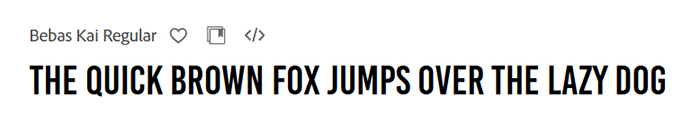 adobeフォントおすすめ7選【Bebas Kai】サムネイルやバナーに英語のキャッチコピーを入れるときに重宝する