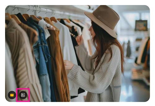 Freepikの使い方 ステップ9:AIマークはAI(人工知能)によって生成された画像であることを示す